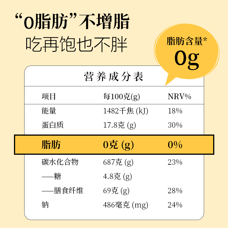 多谷高膳食纤维营养面